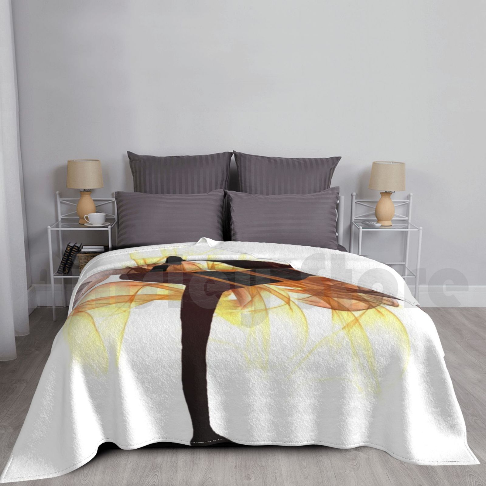 Health Wellness Yoga - Yoga Poses Blanket For Sofa Bed