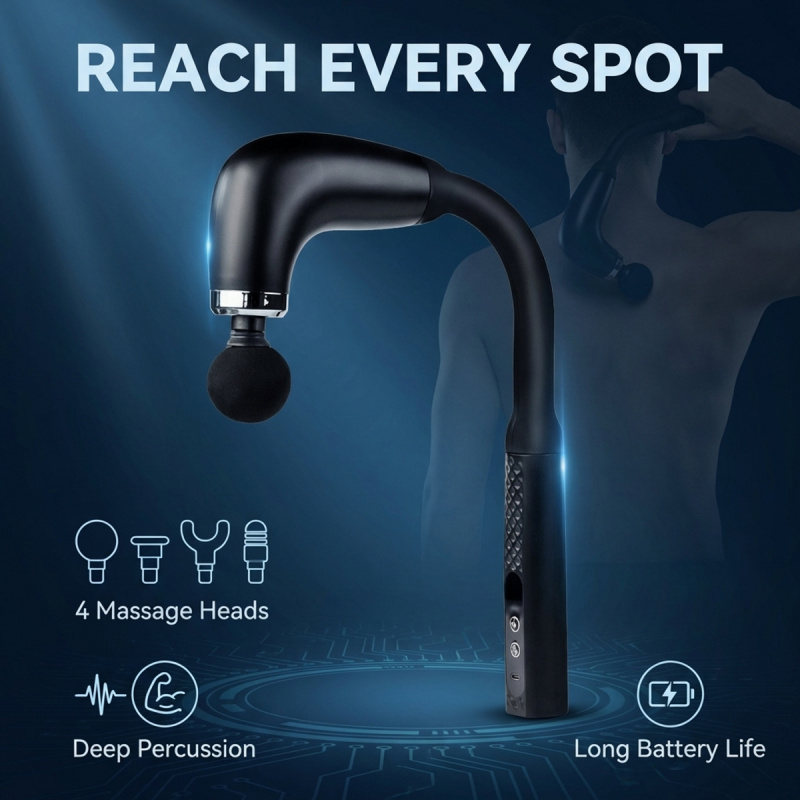 Scalp Massager Electric - Electric Muscle Massage Gun with 4