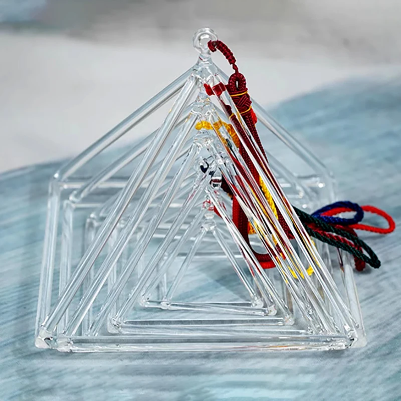 Healing Crystal Set - 3-8 Inch Crystal Singing Pyramid Yoga