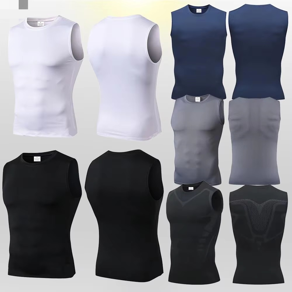 Health Wellness And Fitness - Compression Tank Top Mens Gym Shirt