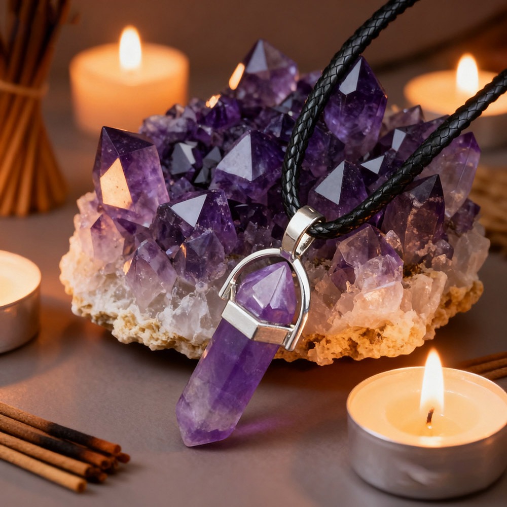 2pcs Amethyst Set: Amethyst Cl - Healing Crystal Set recension och pris