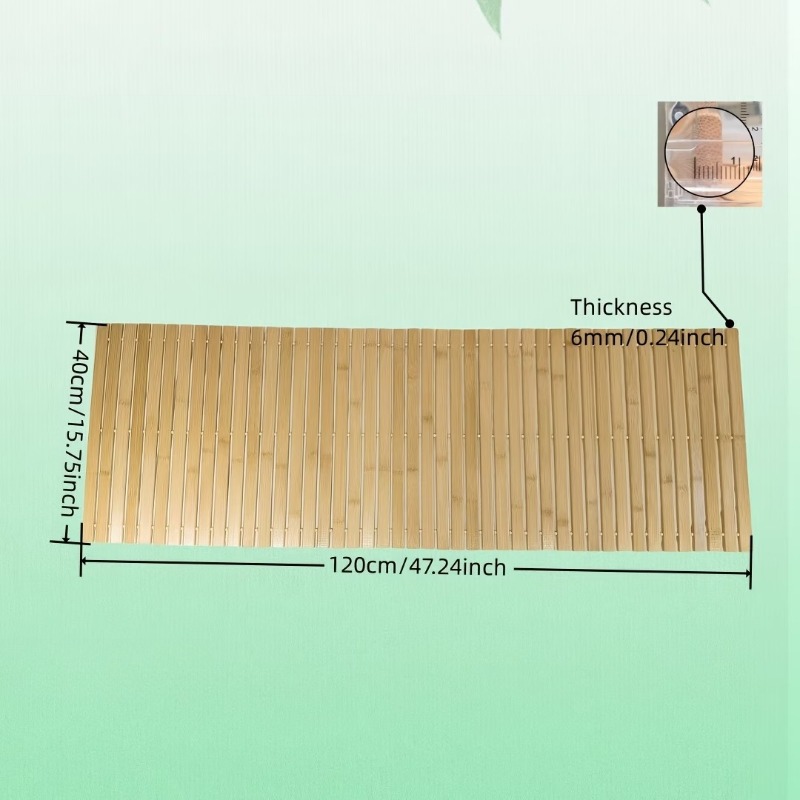 40 X 120Cm Large Size Bamboo B - Bamboo Bath Mat recension och pris
