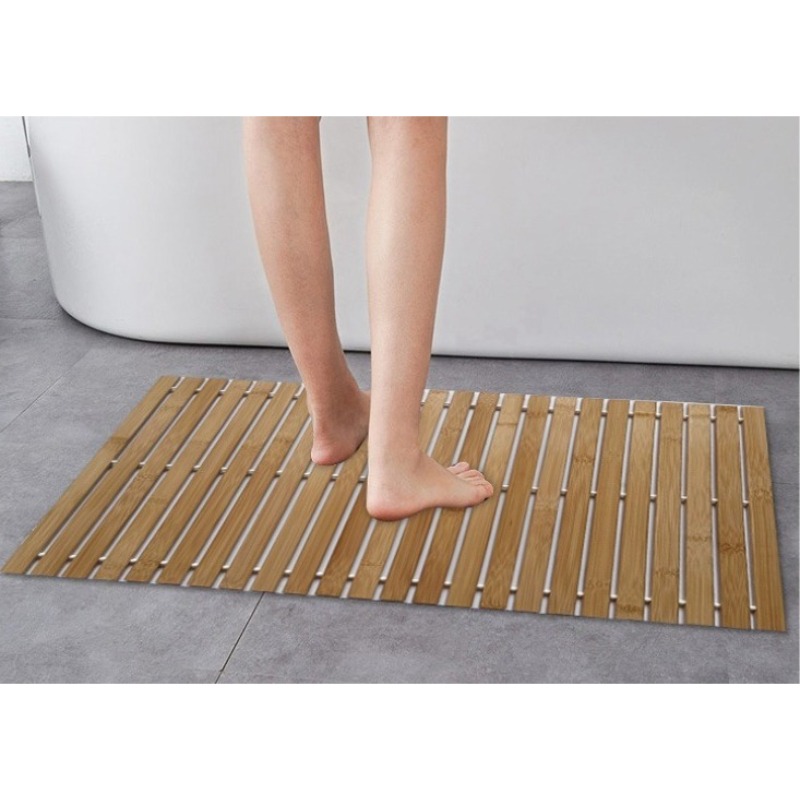 40 X 120Cm Large Size Bamboo B - Bamboo Bath Mat recension och pris