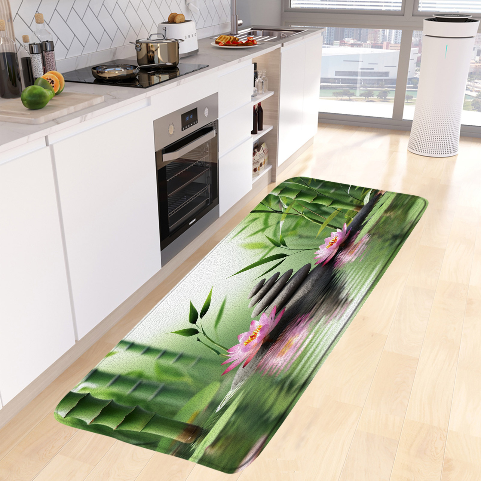 Zen Green Bamboo Bath Mat Pink - Bamboo Bath Mat recension och pris