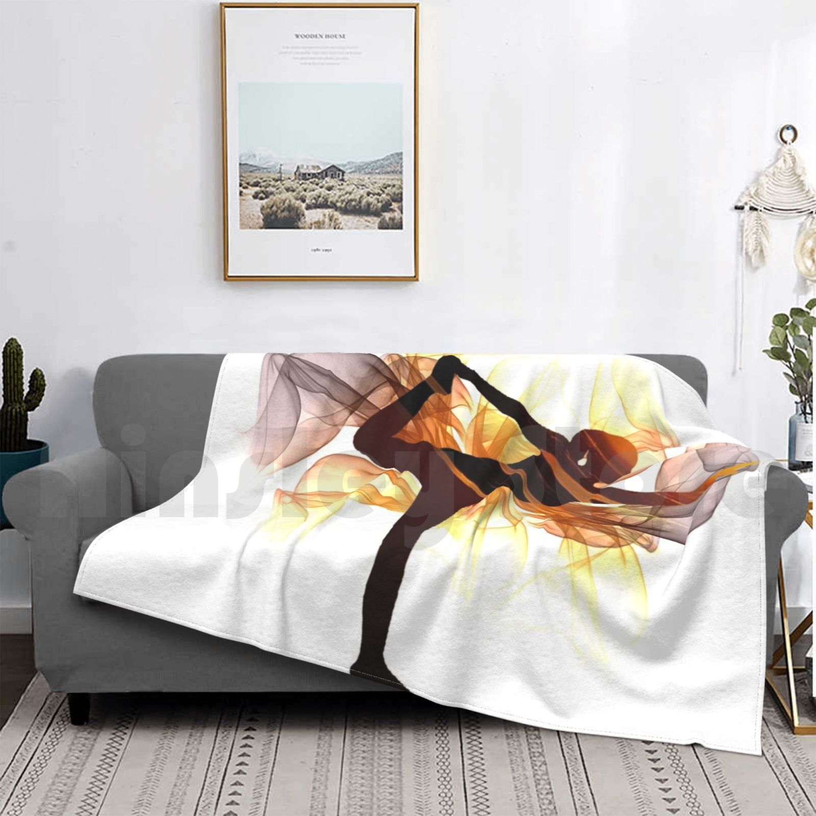 Yoga Poses Blanket For Sofa Be - Health Wellness Yoga recension och pris
