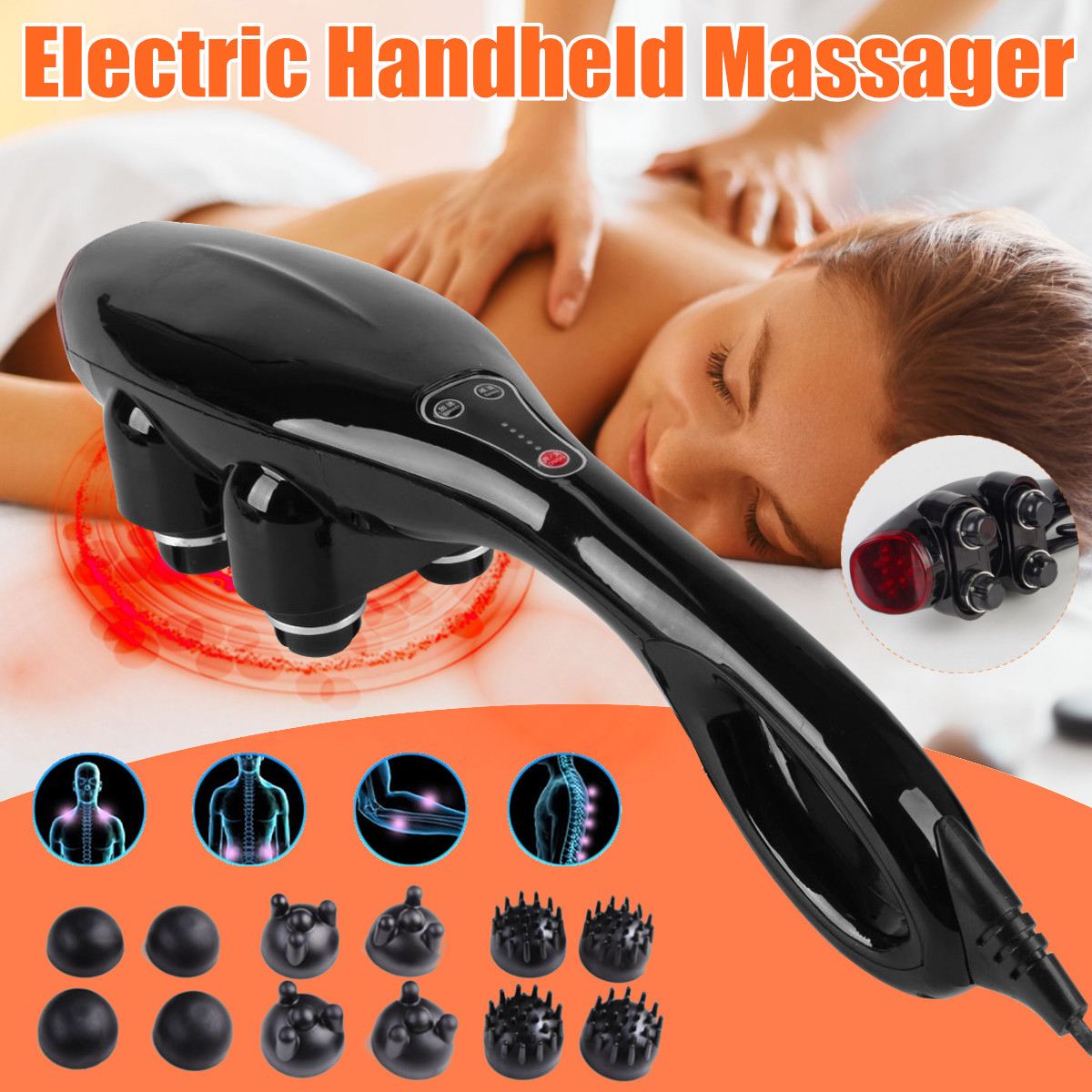 Four-head powerful multifuncti - Scalp Massager Electric recension och pris