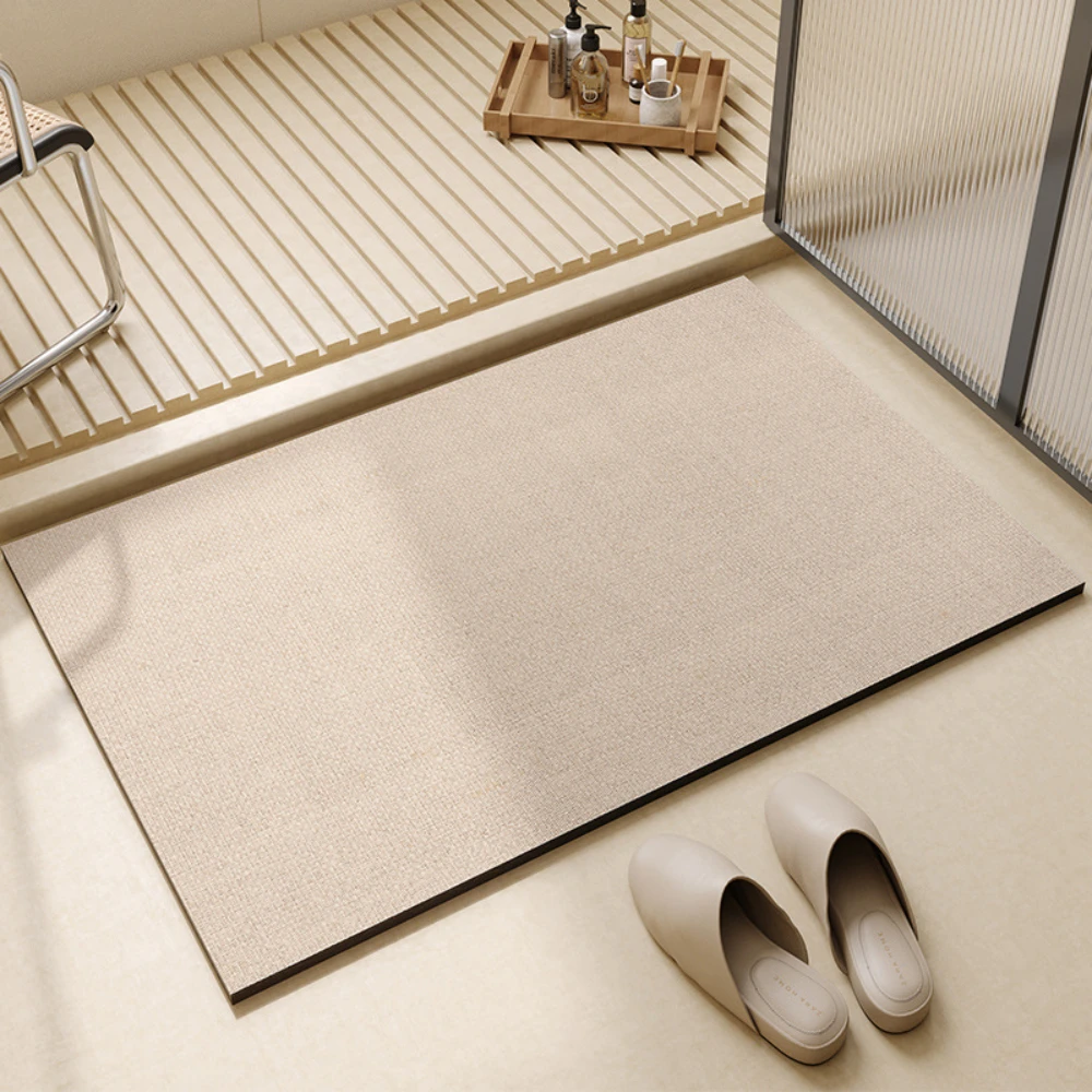 Light Coffee Geometric Line Di - Bamboo Bath Mat recension och pris