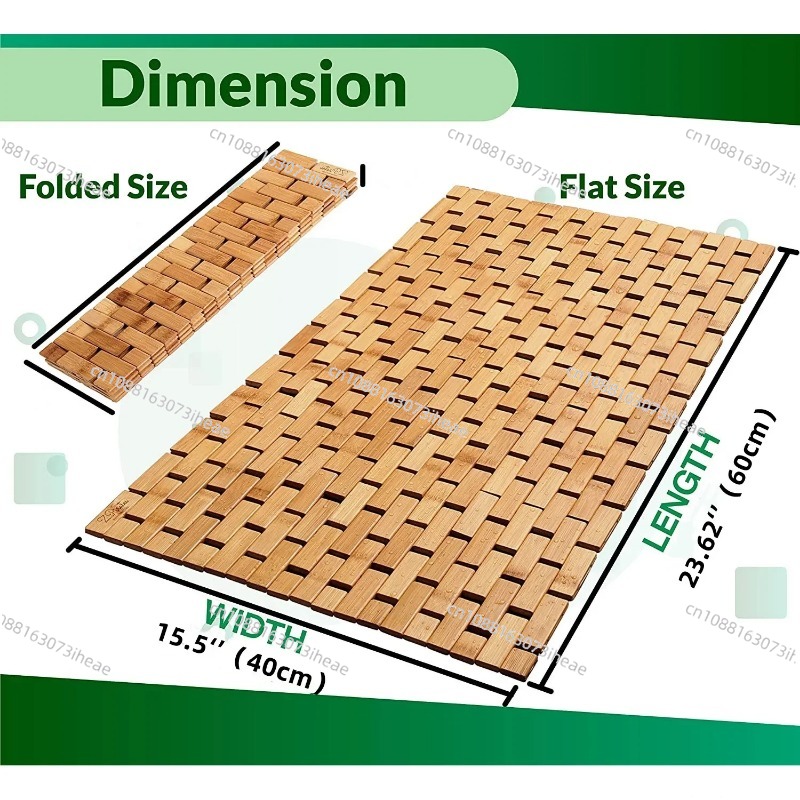 Bamboo Bath Mat for Bathroom F - Bamboo Bath Mat recension och pris