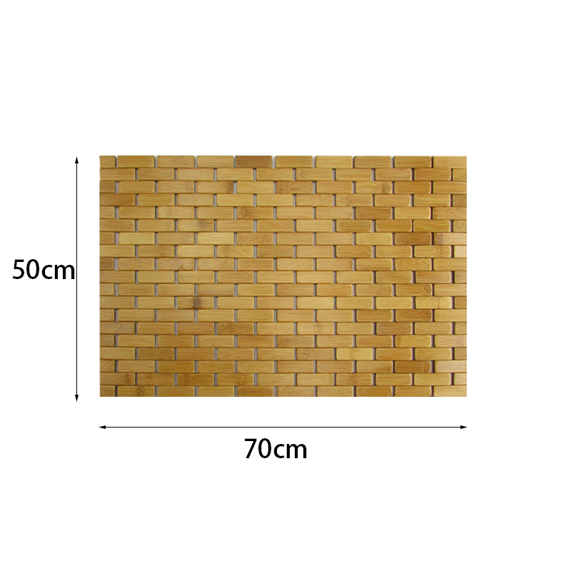 Teak Wood Bath Mat Feet Shower - Bamboo Bath Mat recension och pris